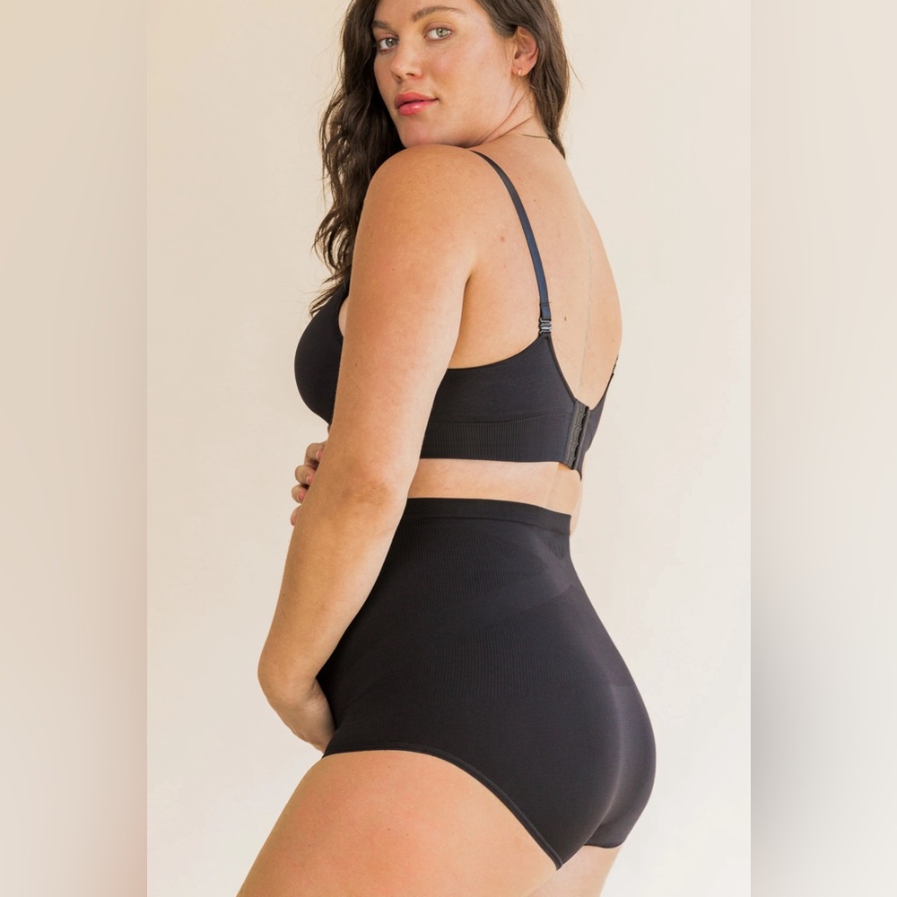 NWT BLANQI Seamless Maternity Over Belly Support Panties (Black)- size S - Picture 8 of 12